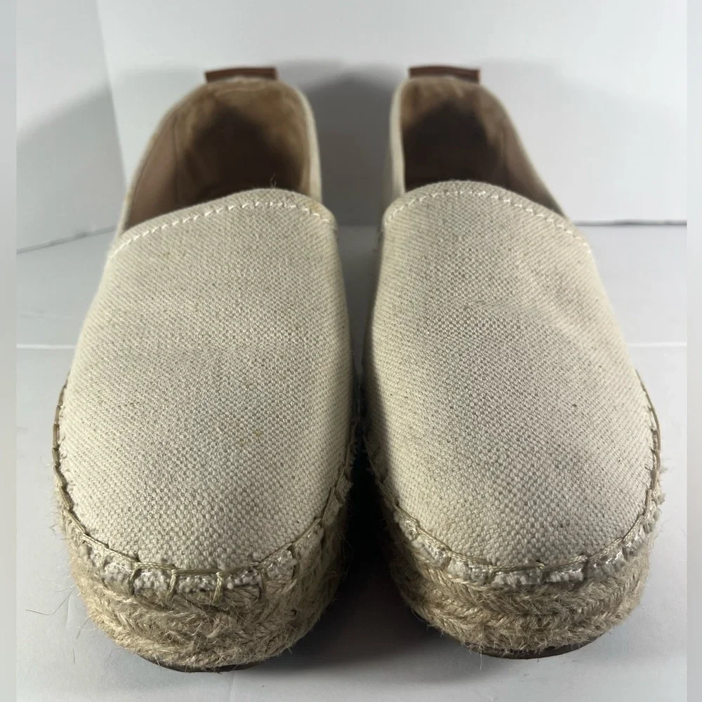 SAM EDELMAN CIRCUS Espadrille Beige Wedge Jute Sandals Size 10